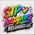 Colorful Sip Heart- sticker fff