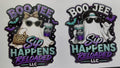 Duo Couple Boo jee cheetah & Boo jee hat & glasses -stick n sip