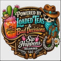 Powered by Loaded Teas- sticker ddd
