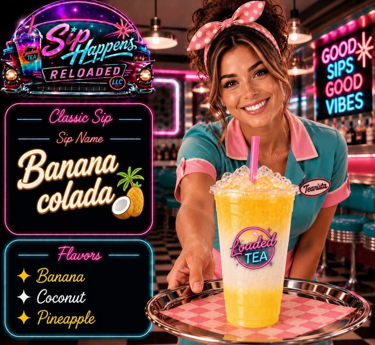 Banana Colada- classic sip