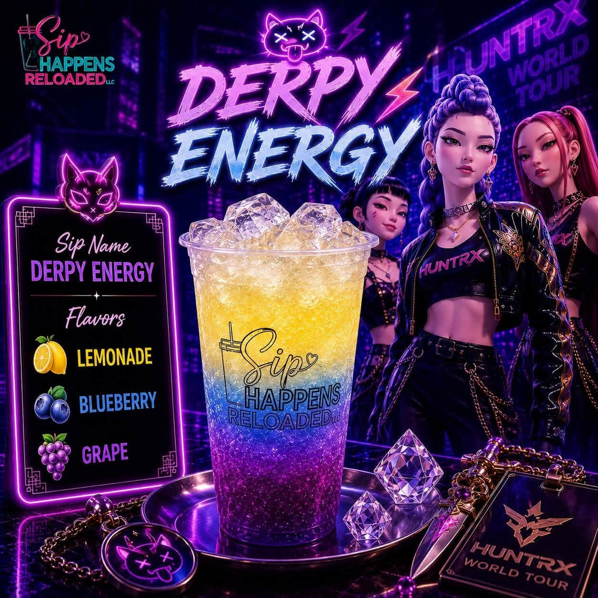 Derpy energy-specialty sip