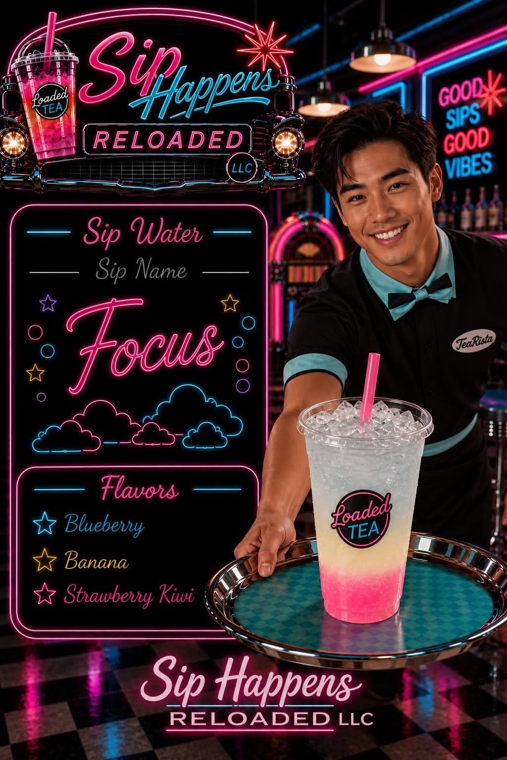Focus-sip water