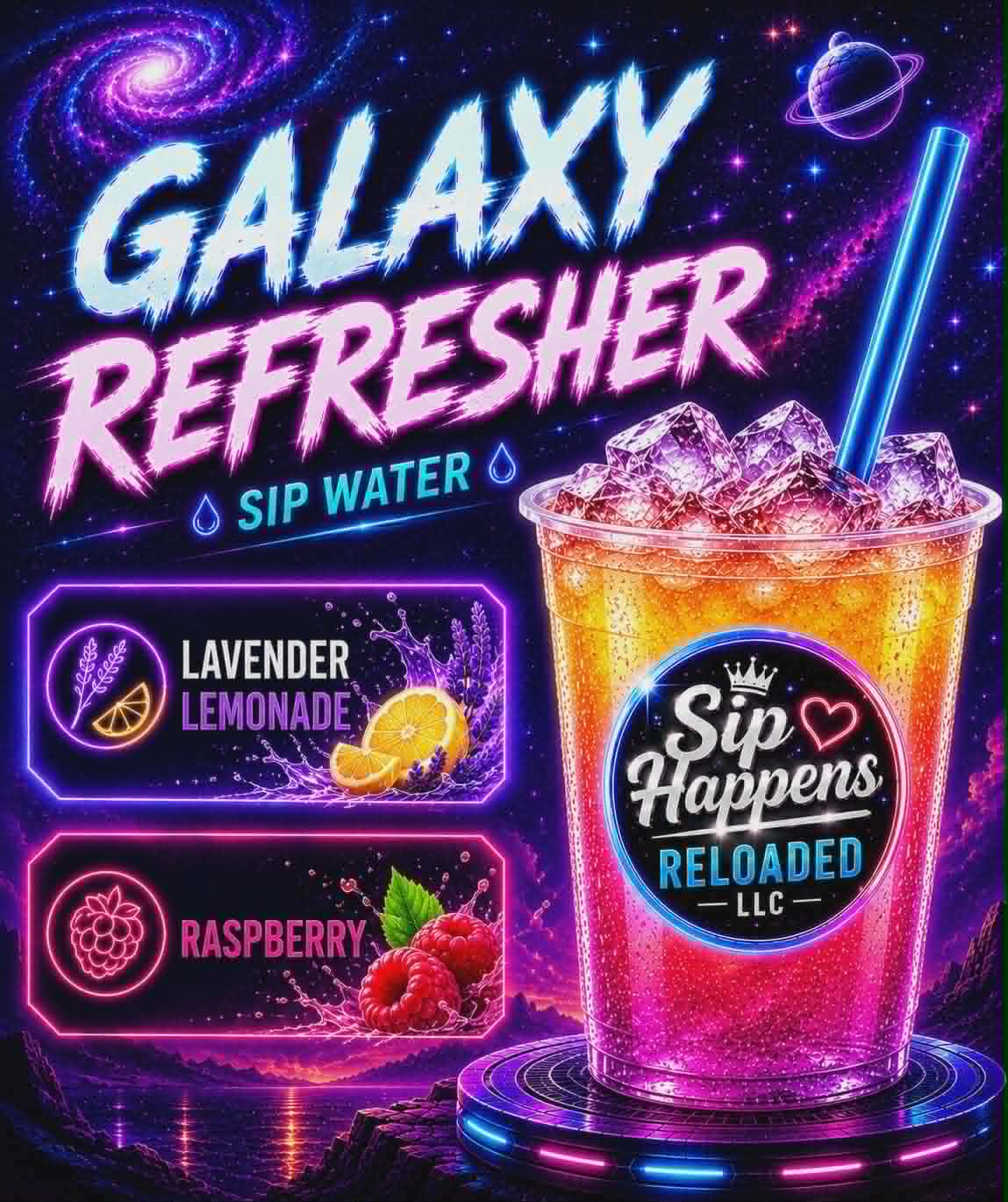 Galaxy Refresher- Sip Water- limited