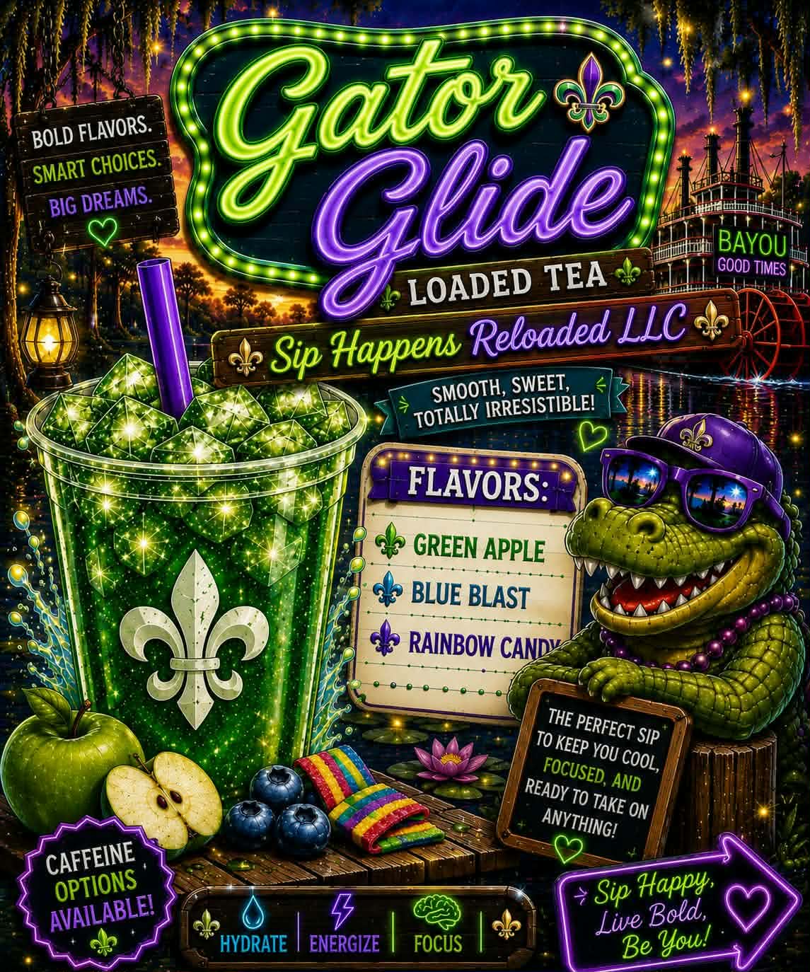 Gator glide-lead tearista sip