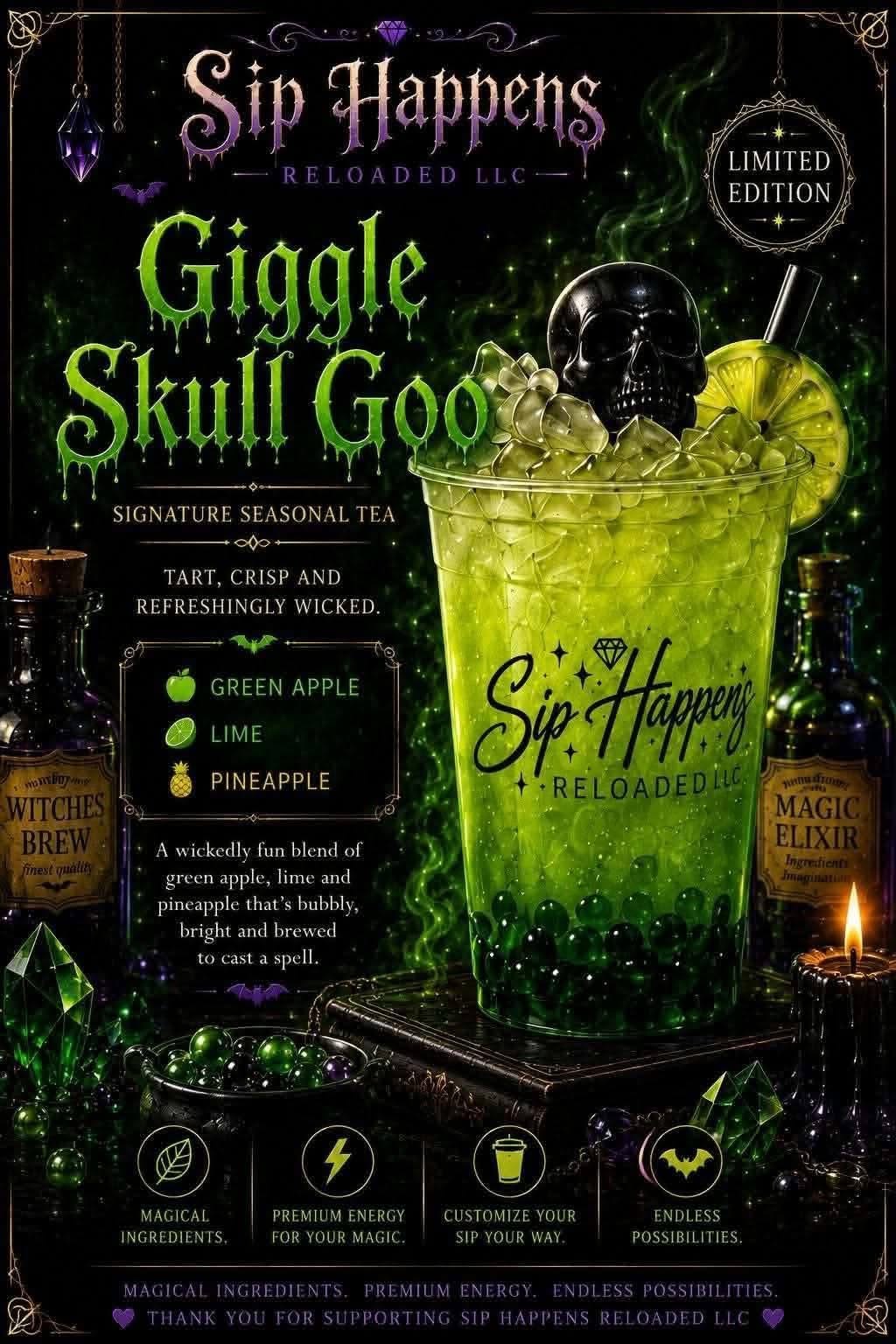 Giggle skull goo -specialty sip