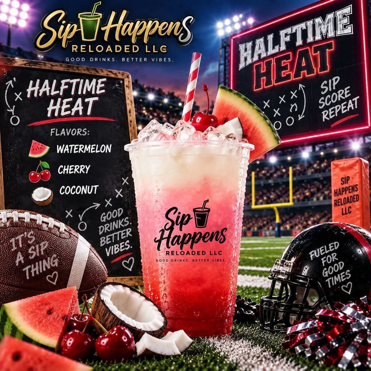 halftime heat -specialty sip