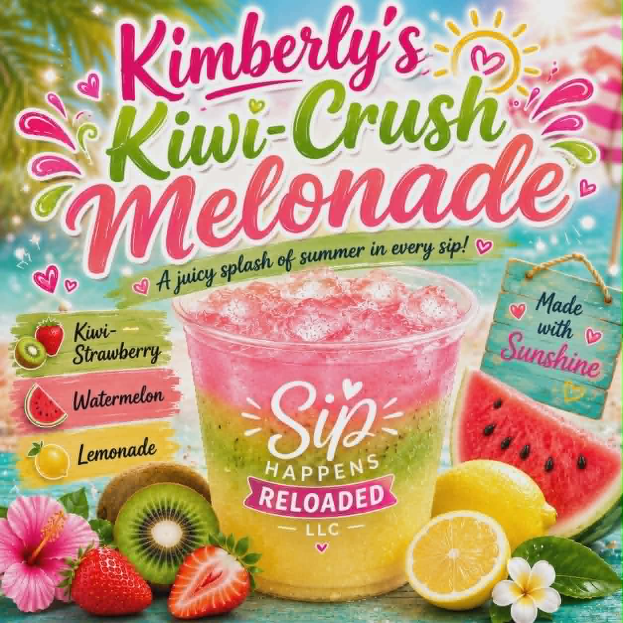 Kimberly's kiwi crush melonade-limited