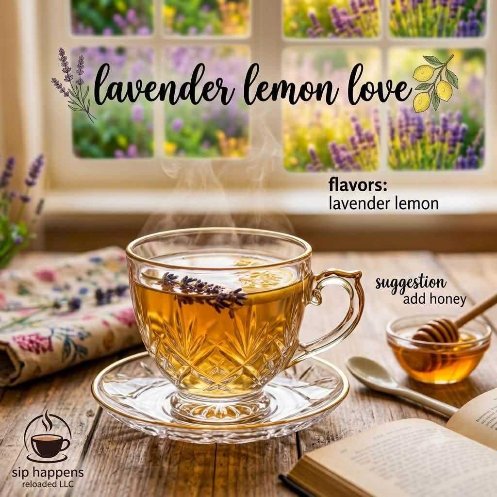 lavender lemon love-hot tea specialty sip