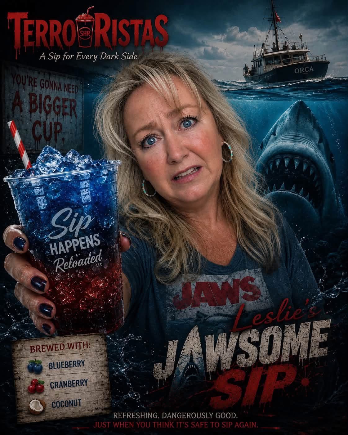 Leslie's jawsome sip -speciality sip