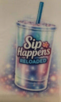 sip happens reloaded cup-ii sticker