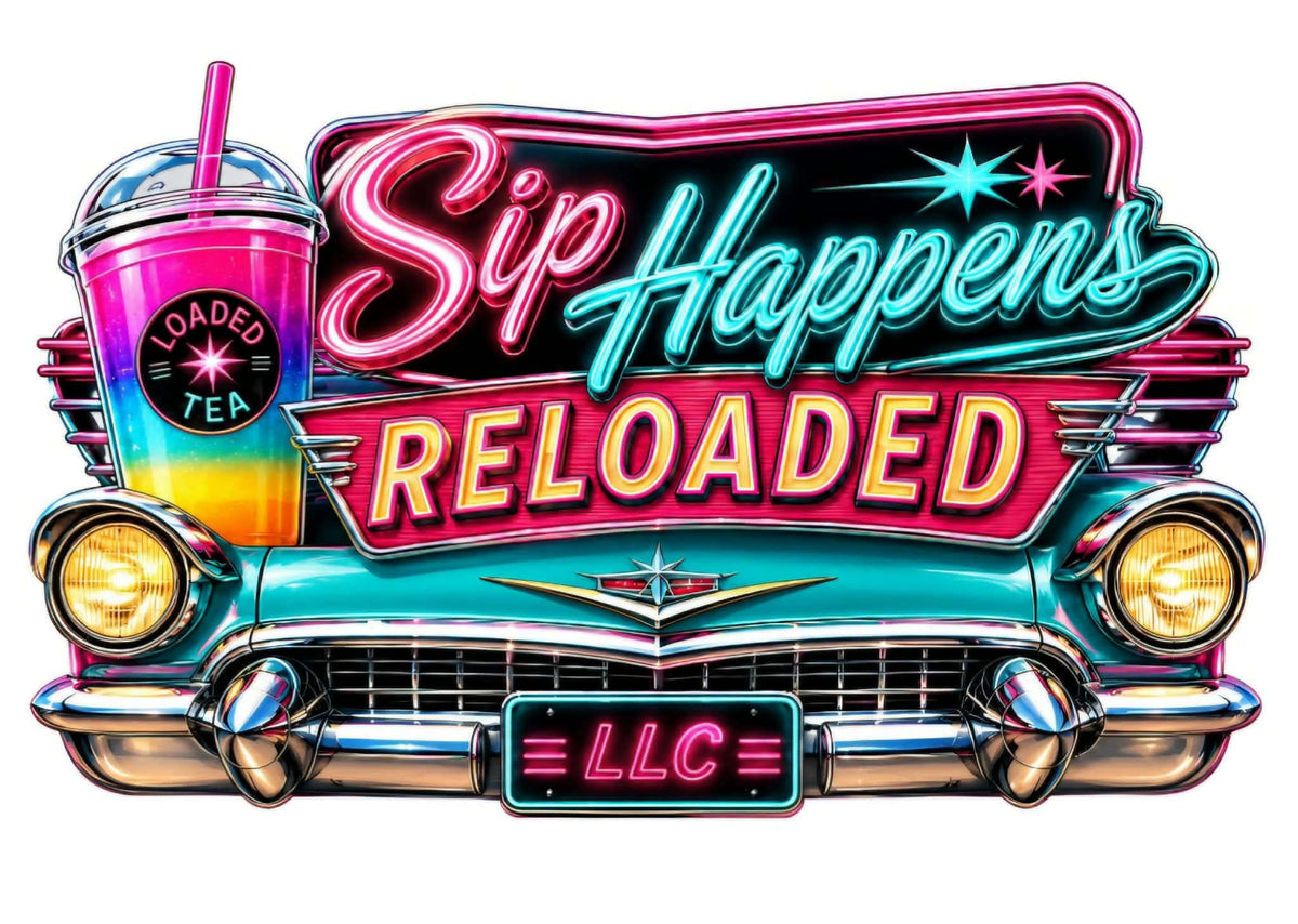Sip happens reloaded llc oldie car -sticker j