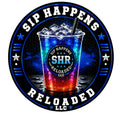 Sip happens reloaded llc the blues - sticker c