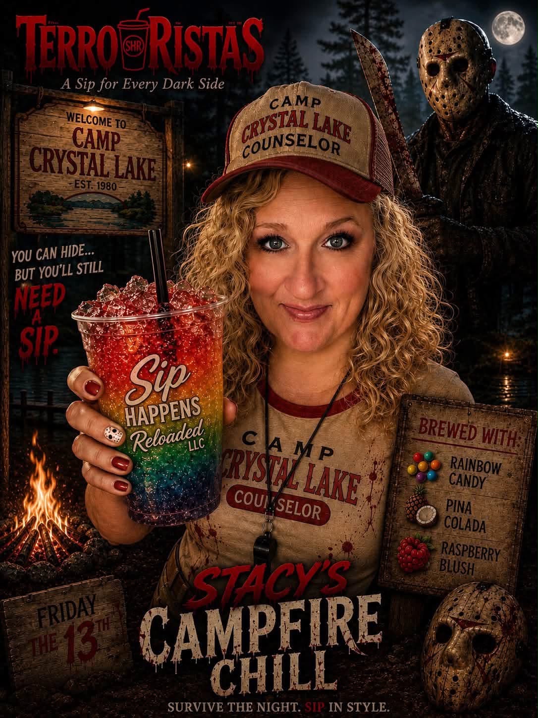 Stacy's campfire chill-specialty sip