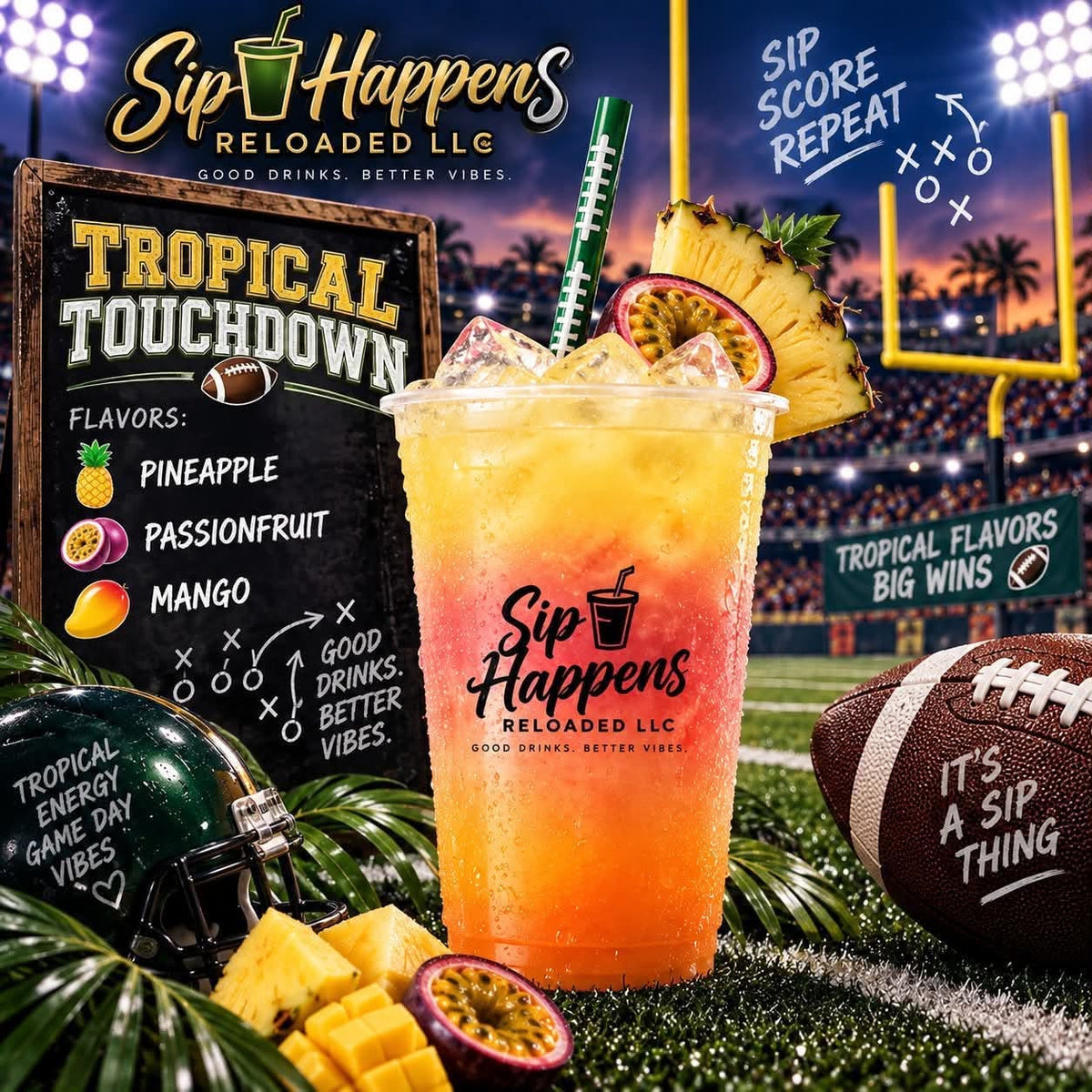 tropical touchdown-speciality sip