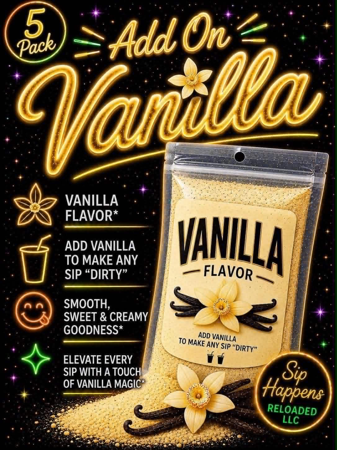 Vanilla flavoring - add on 5 pack